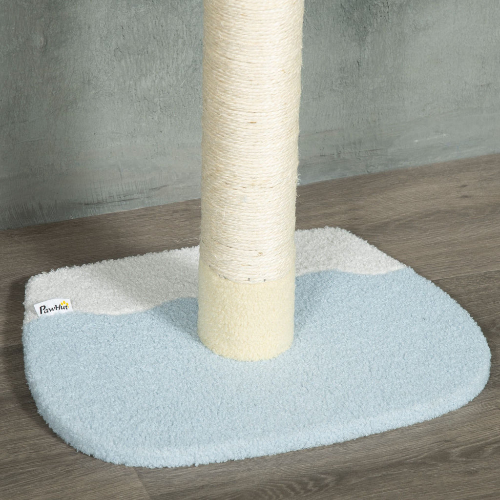 Adjustable Floor-to-Ceiling Cat Tree with 4 Platforms and Scratching Post