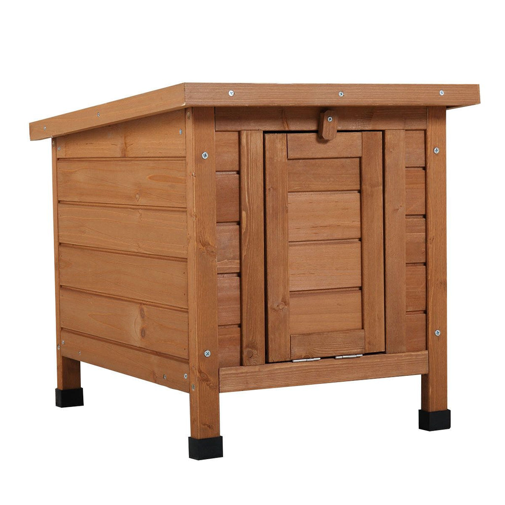 Modern furniture-style Rabbit Cat Dog Hutch, Indoor/Outdoor Retreat House with Openable Roof for Small Pets