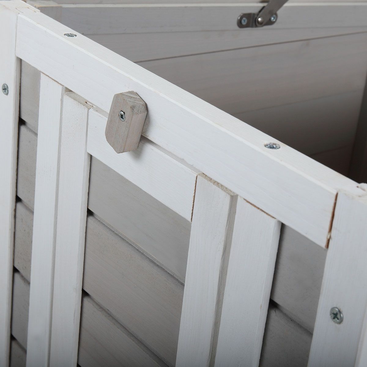 Modern furniture-style Small Pet House with Openable Roof - Gray