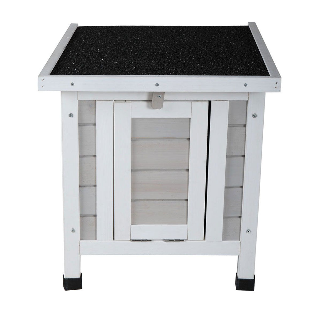 Modern furniture-style Small Pet House with Openable Roof - Gray
