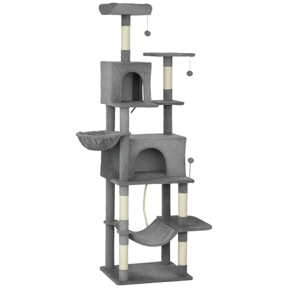 79.5" Multi-Level Cat Tree with Condos & Sisal Posts