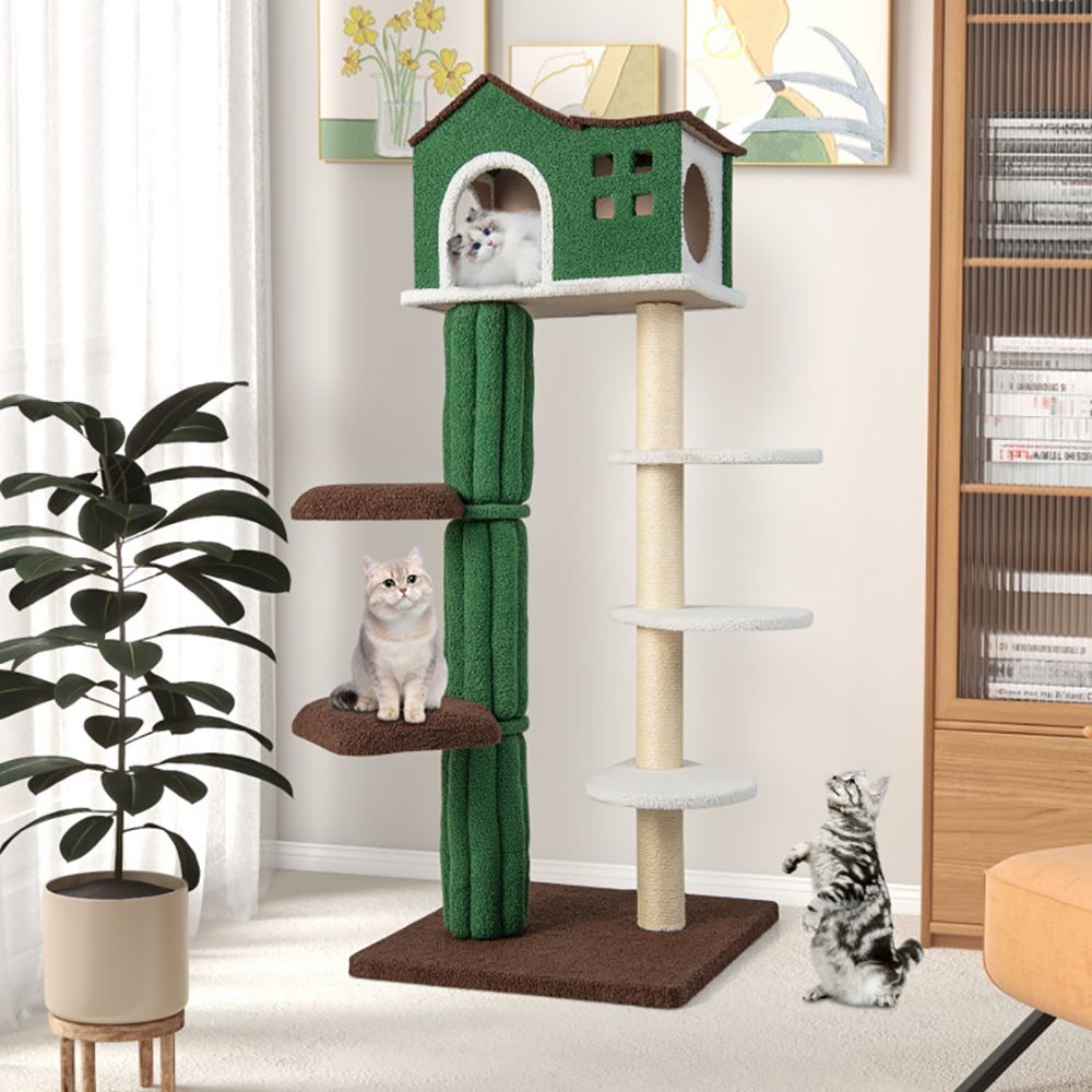 Multi-level Cat Tree with Condo and Anti-tipping Device