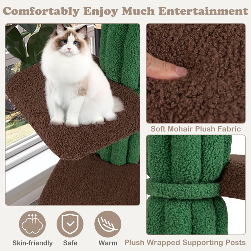 Multi-level Cat Tree with Condo and Anti-tipping Device