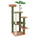 Multilevel Cat Tree with Scratching Posts and Rope Plush Perch Toy Bed