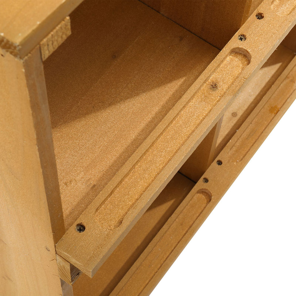 Nesting Boxes for Chickens, Wooden Chicken Nesting Box, Laying Eggs Nest Box for Chickens Hens Ducks, Yellow, 8 Compartments