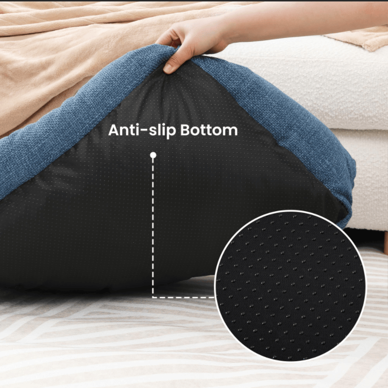 Non-Slip Plush Dog Bed with Detachable Washable Cover – Multi-Use for Small Dogs and Cats