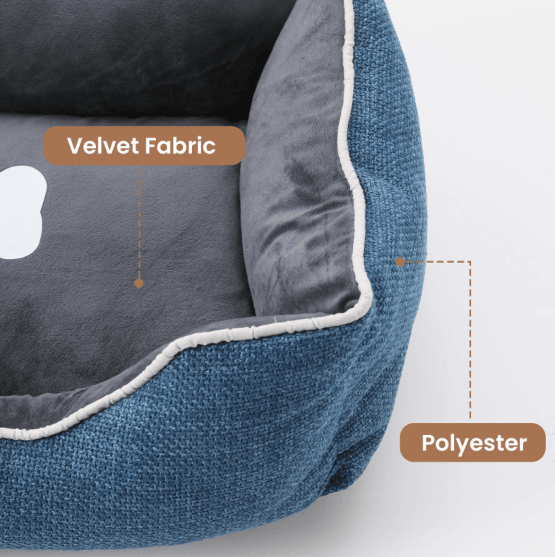 Non-Slip Plush Dog Bed with Detachable Washable Cover – Multi-Use for Small Dogs and Cats