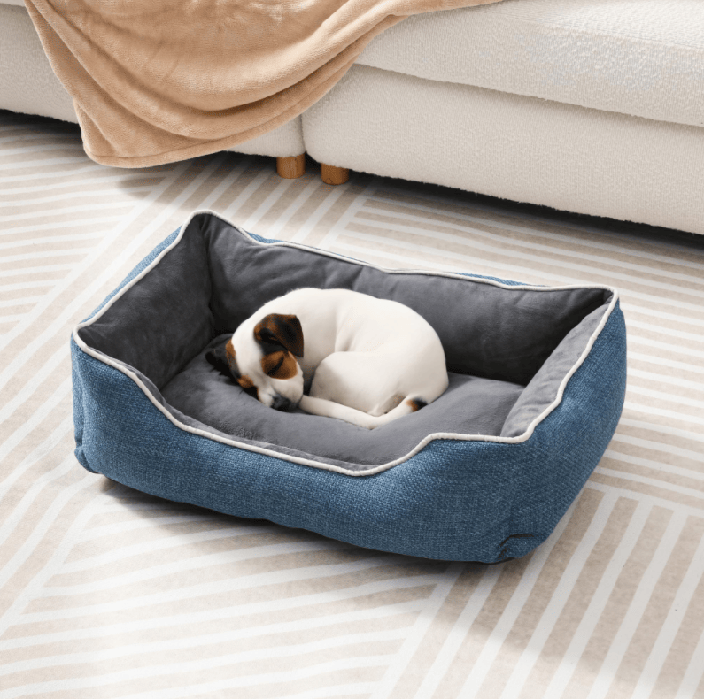 Non-Slip Plush Dog Bed with Detachable Washable Cover – Multi-Use for Small Dogs and Cats