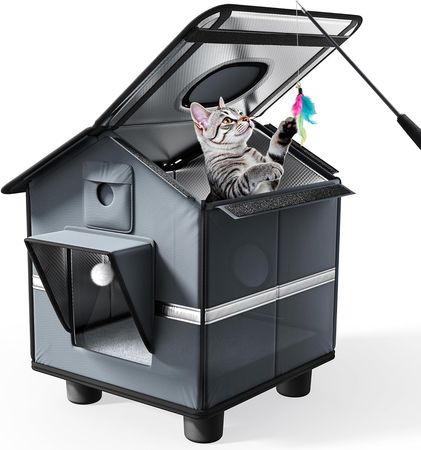 Magnetic Fortress Cat House: Weatherproof, Insulated, Secure Outdoor Shelter