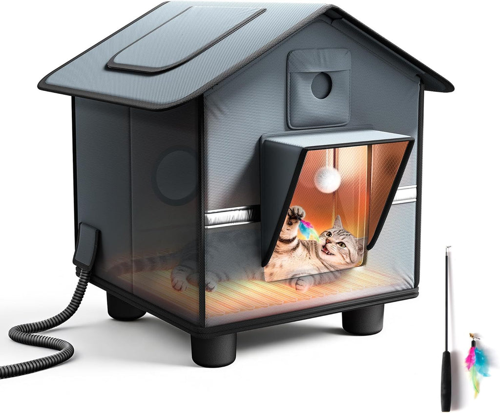 Magnetic Fortress Cat House: Weatherproof, Insulated, Secure Outdoor Shelter