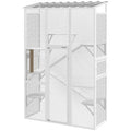 Large Outdoor Catio Enclosure with 6 Jumping Platforms & Scratching Post
