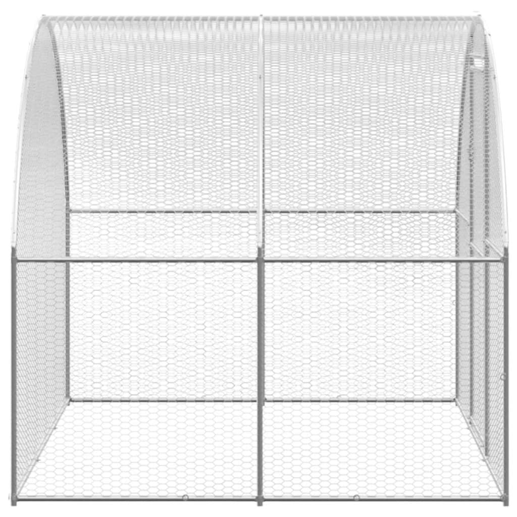 Large Outdoor Galvanized structured Chicken Coop with Extension Frame