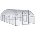 Galvanized structured Chicken Coop - Outdoor Poultry Enclosure