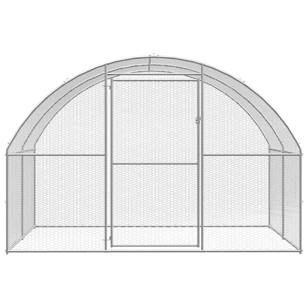 Spacious Galvanized structured Chicken Coop for Outdoor Poultry