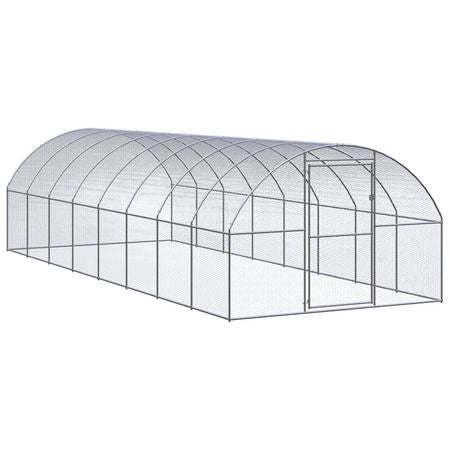 Spacious Galvanized structured Chicken Coop for Outdoor Poultry