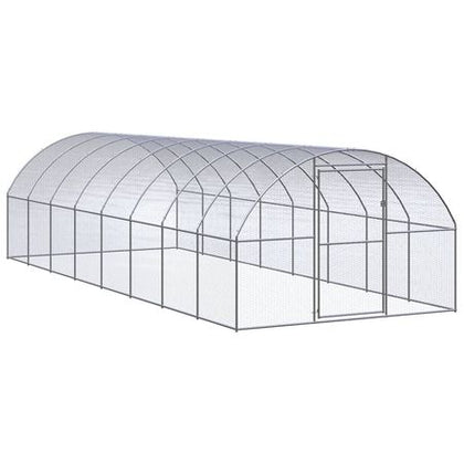 Spacious Galvanized structured Chicken Coop for Outdoor Poultry