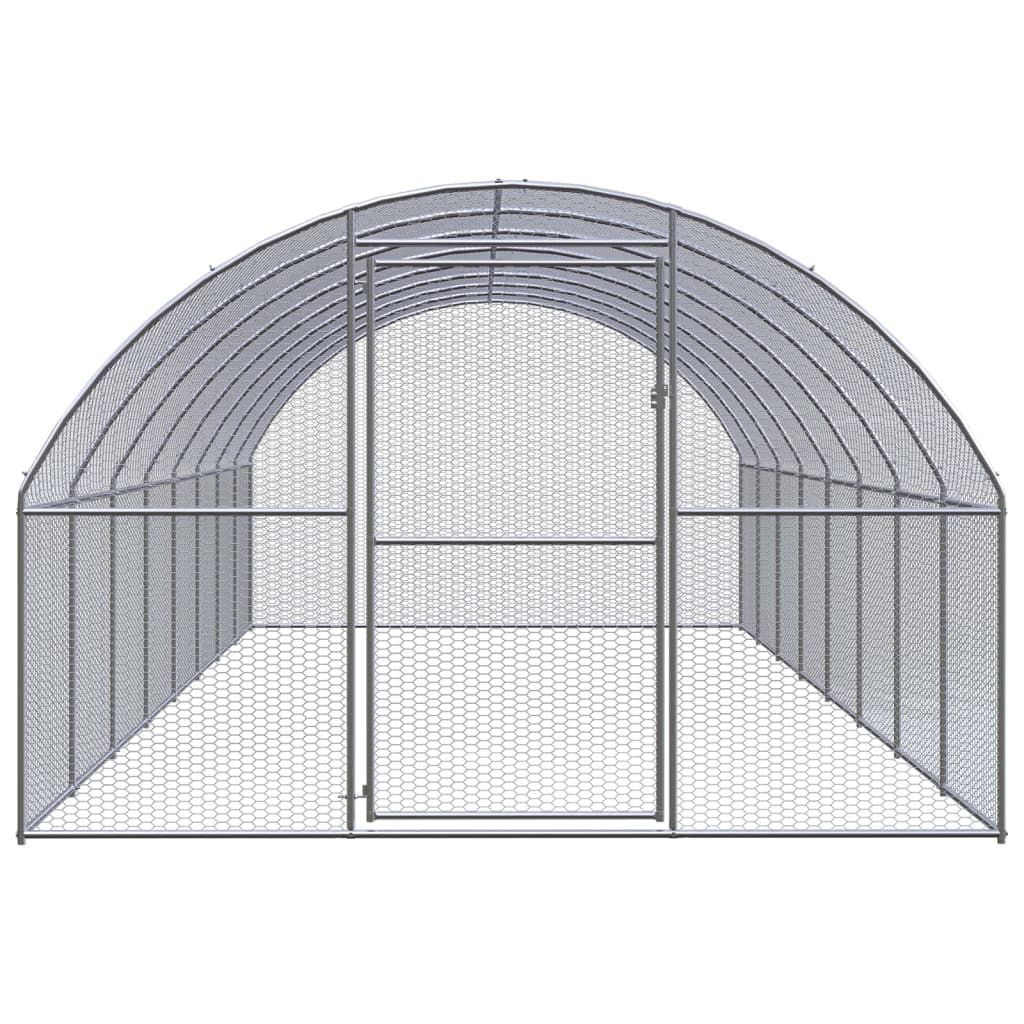 Spacious Galvanized structured Chicken Coop for Outdoor Poultry