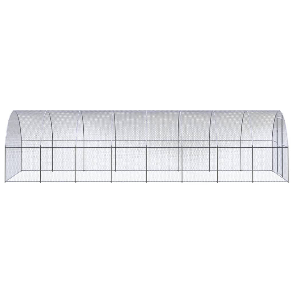 Spacious Galvanized structured Chicken Coop for Outdoor Poultry