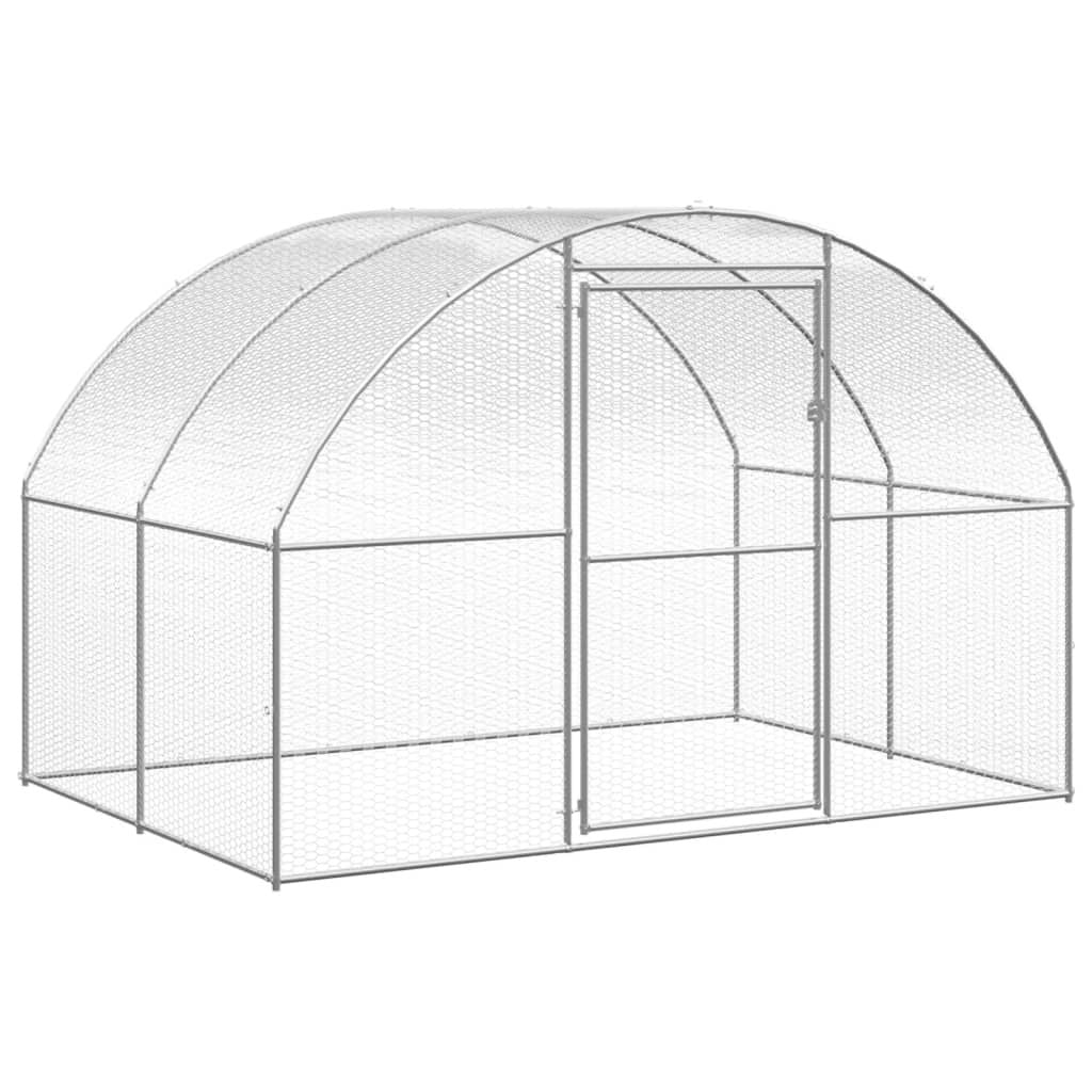 Spacious Galvanized structured Chicken Coop for Outdoor Poultry