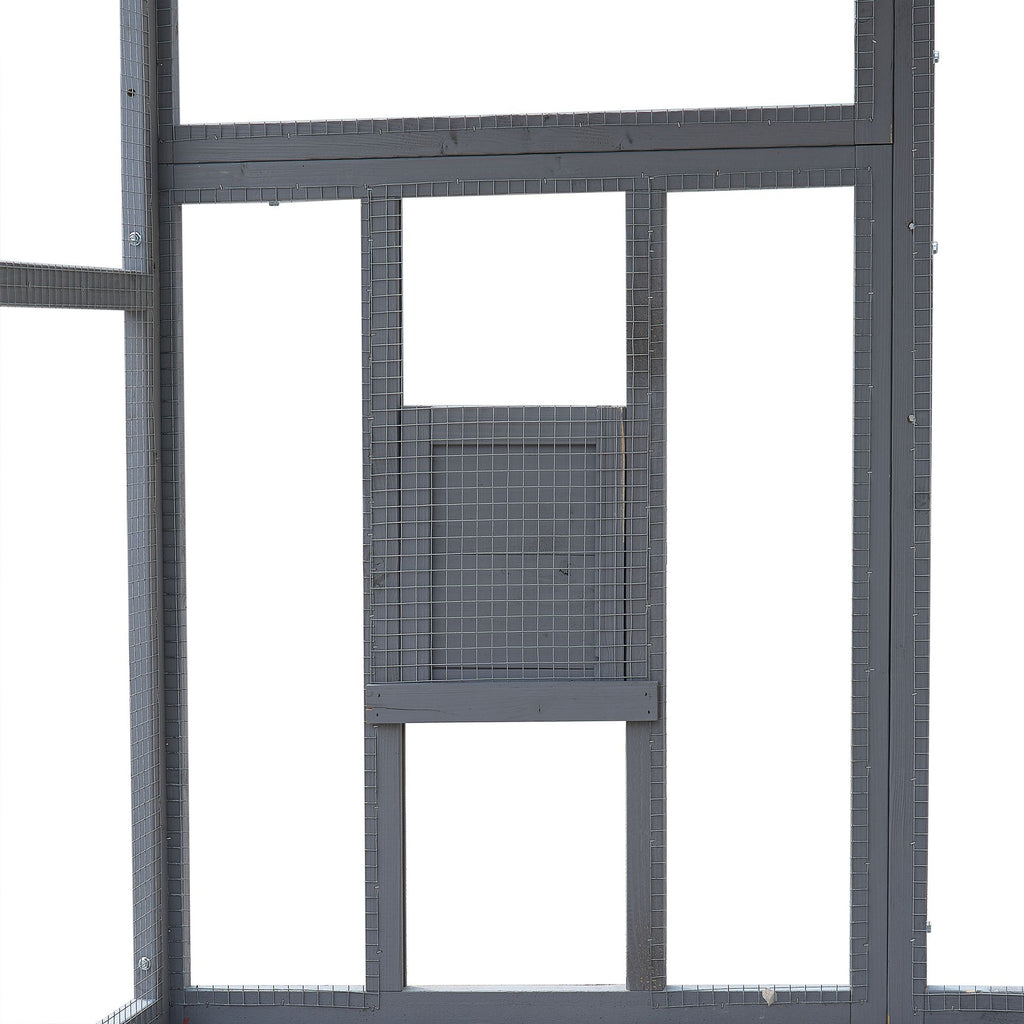 Outdoor Chicken Coop Enclosures 110" Large Kitten Playpen, Upgrade water-ready Cover