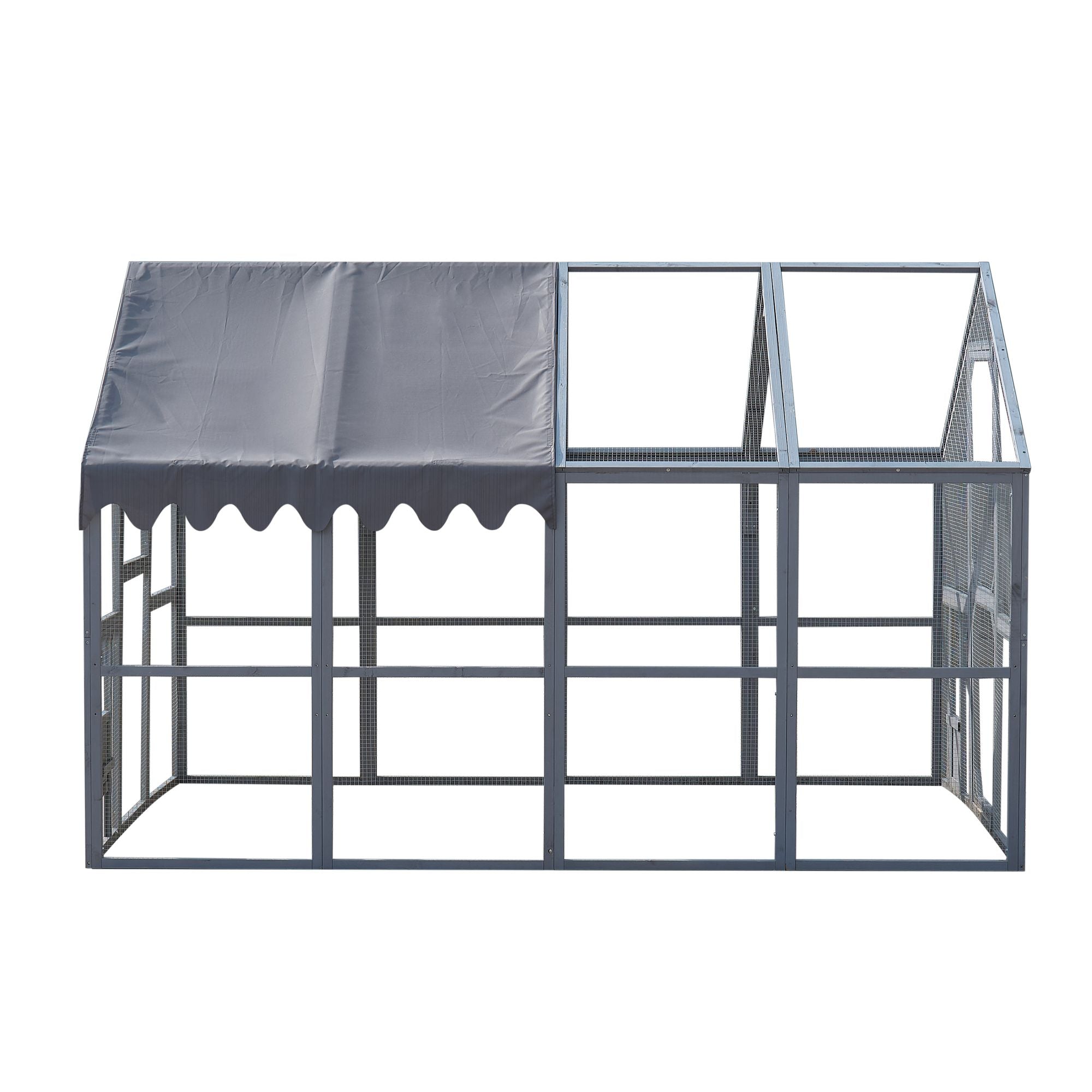 Outdoor Chicken Coop Enclosures 110" Large Kitten Playpen, Upgrade water-ready Cover