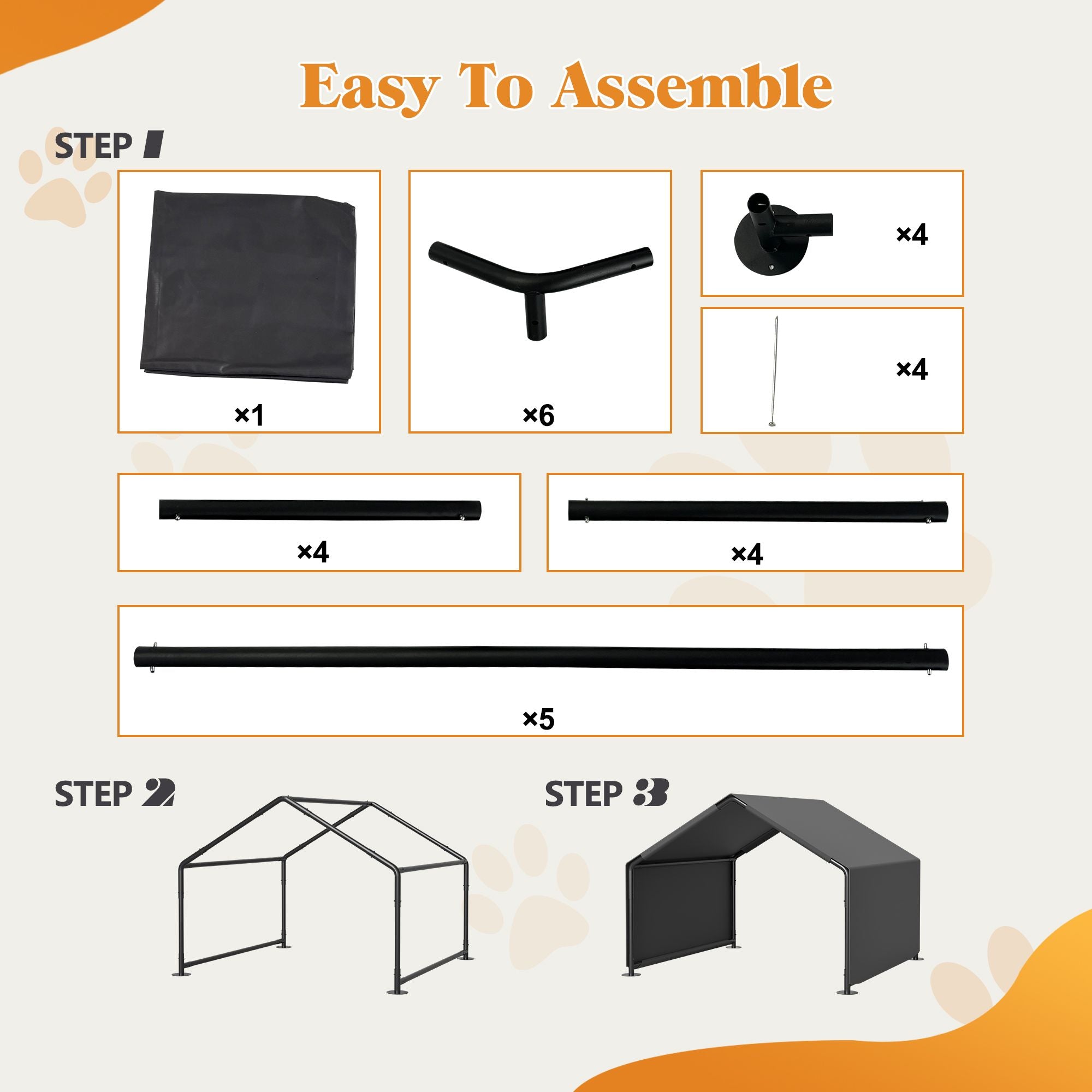 Portable Outdoor Dog Tent with UV Protection & Water-Resistant Coating