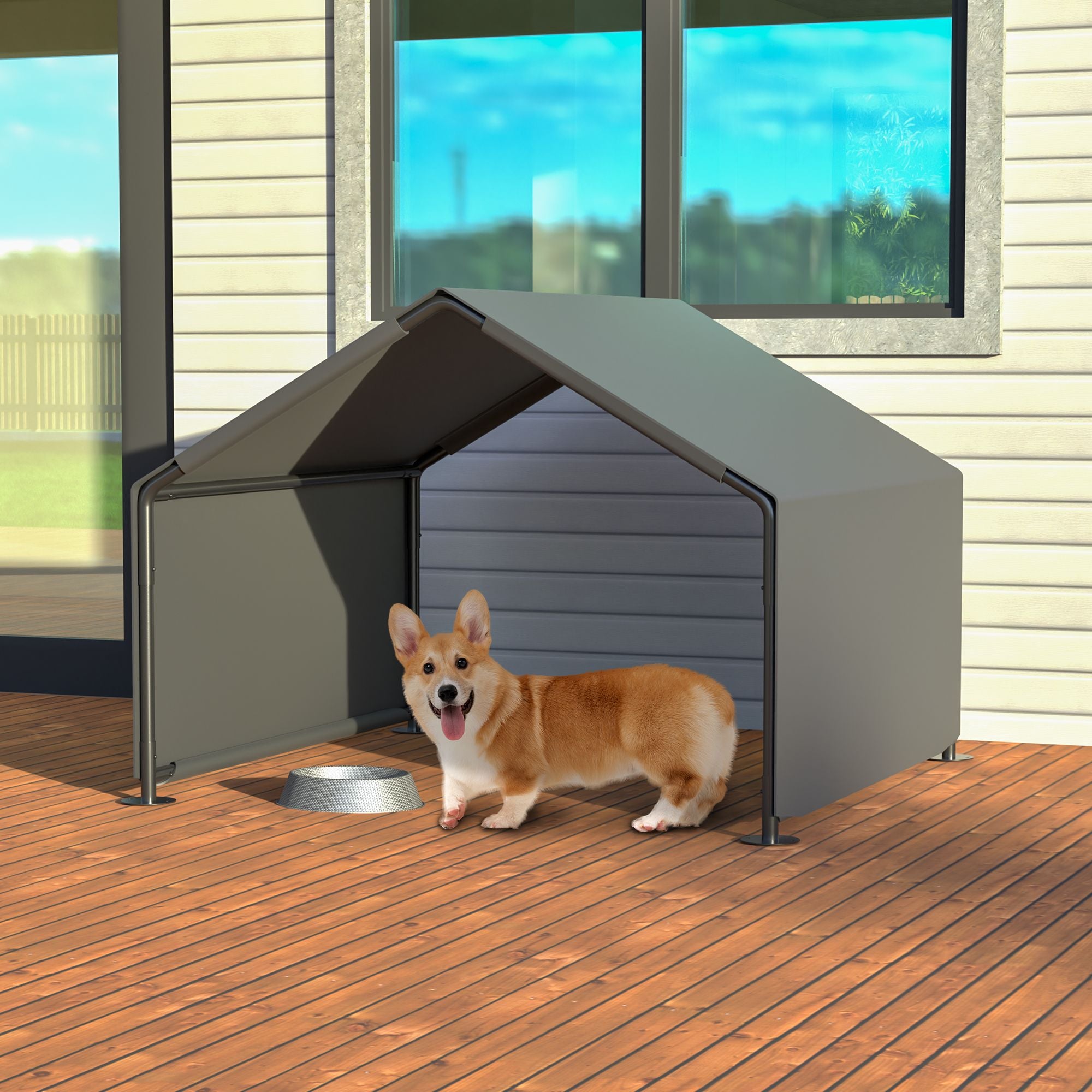 Portable Outdoor Dog Tent with UV Protection & Water-Resistant Coating