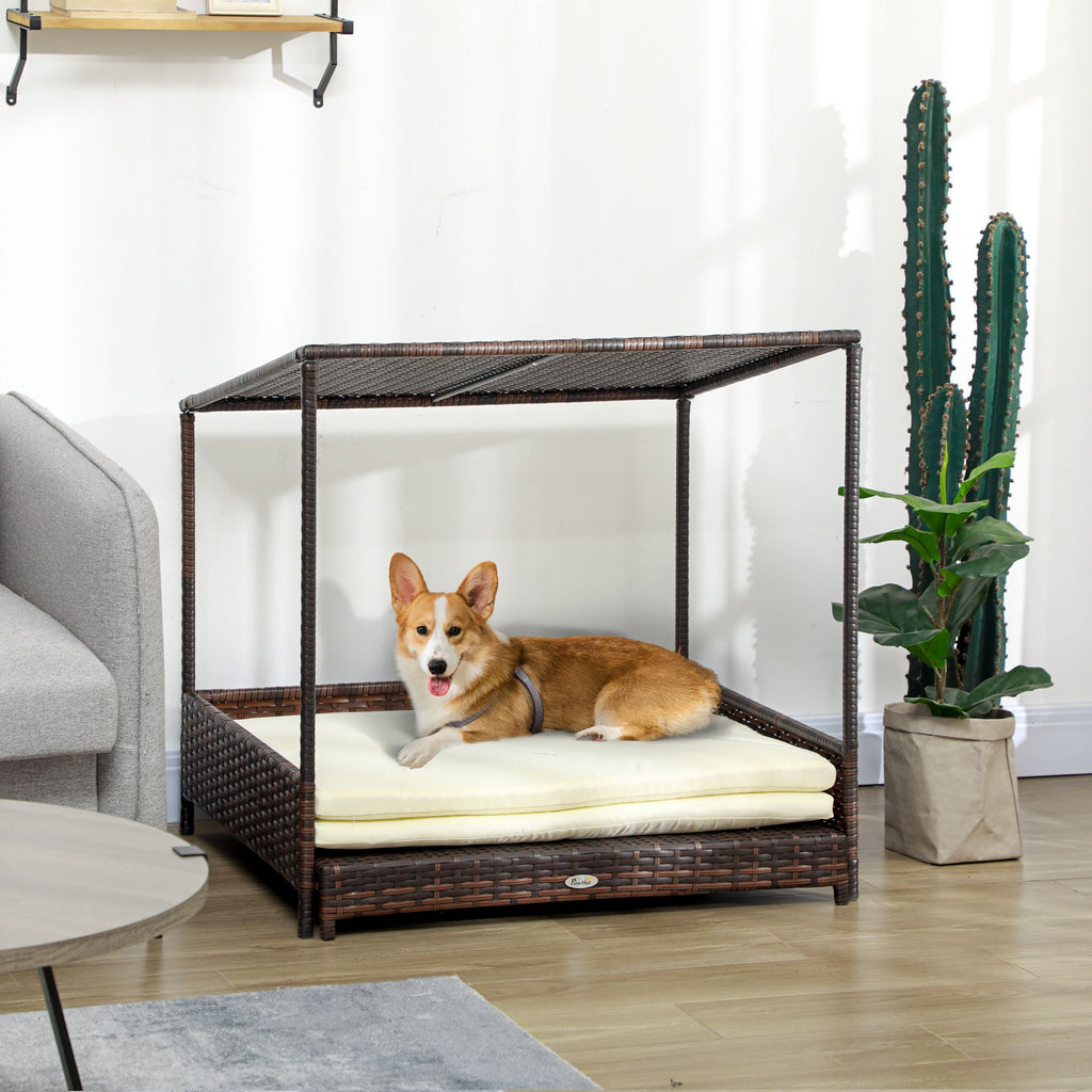 Give Your Pup a Cozy Retreat with This Expandable Wicker Dog Bed