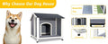 Weatherproof furniture-style Dog House with Raised Floor Design