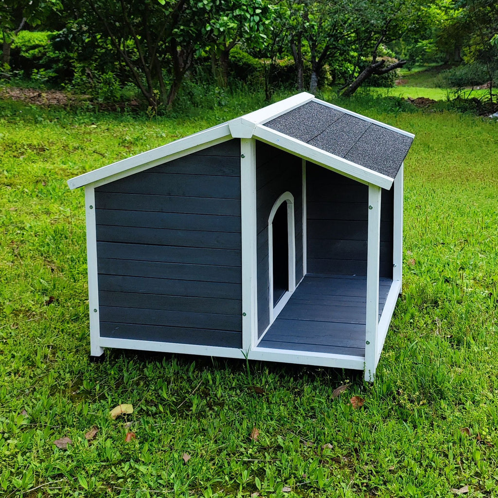 Weatherproof furniture-style Dog House with Raised Floor Design