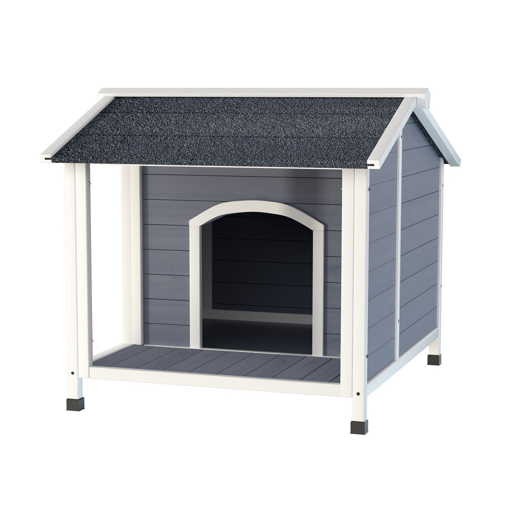 Weatherproof furniture-style Dog House with Raised Floor Design