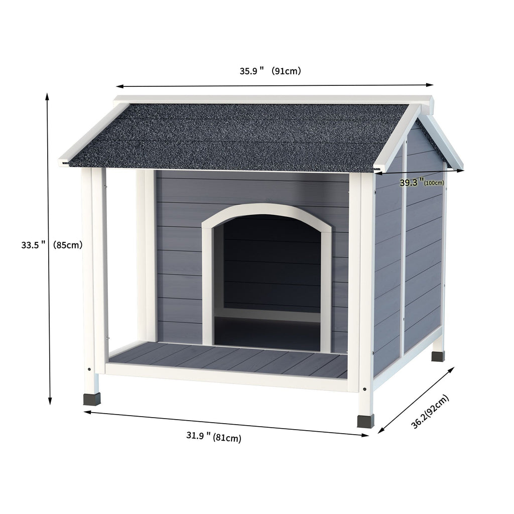 Weatherproof furniture-style Dog House with Raised Floor Design