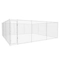 Outdoor Dog Kennel Galvanized Steel 224.4"x224.4"x72.8