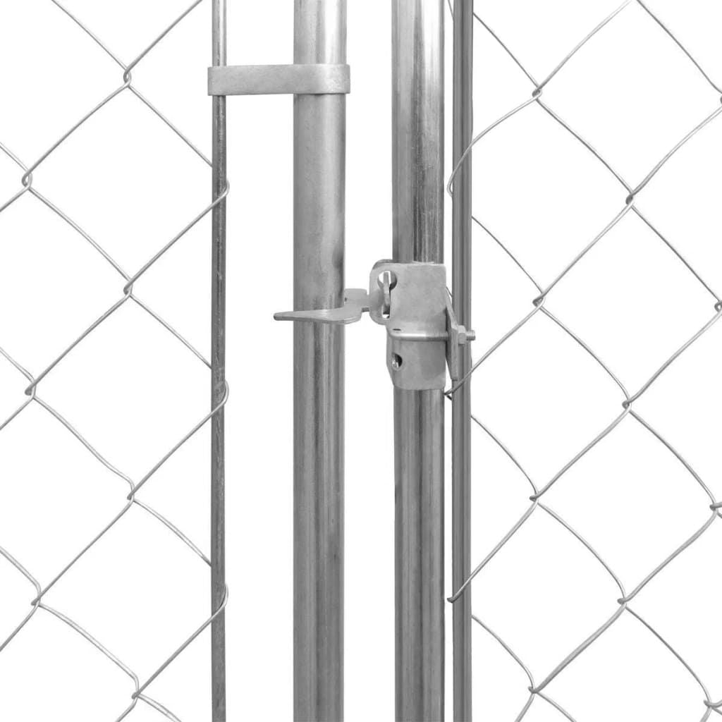 Outdoor Dog Kennel Galvanized Steel 224.4"x224.4"x72.8