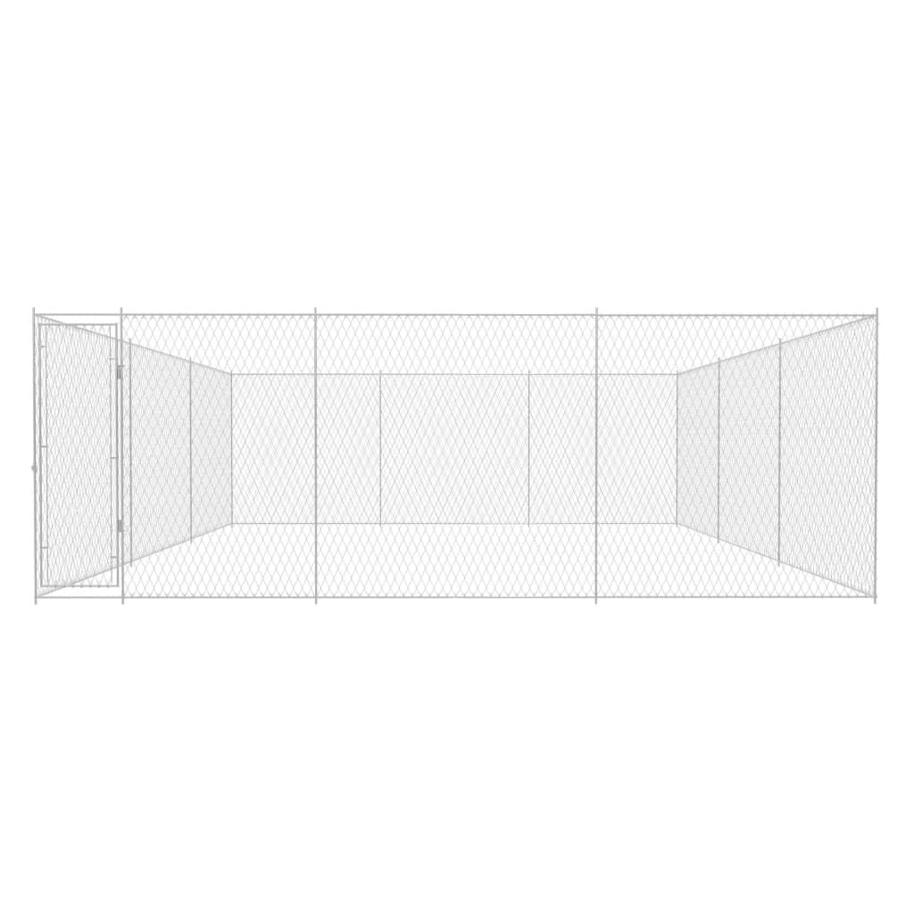 Outdoor Dog Kennel Galvanized Steel 224.4"x224.4"x72.8