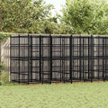 Outdoor Dog Kennel Steel 138.9 ft²