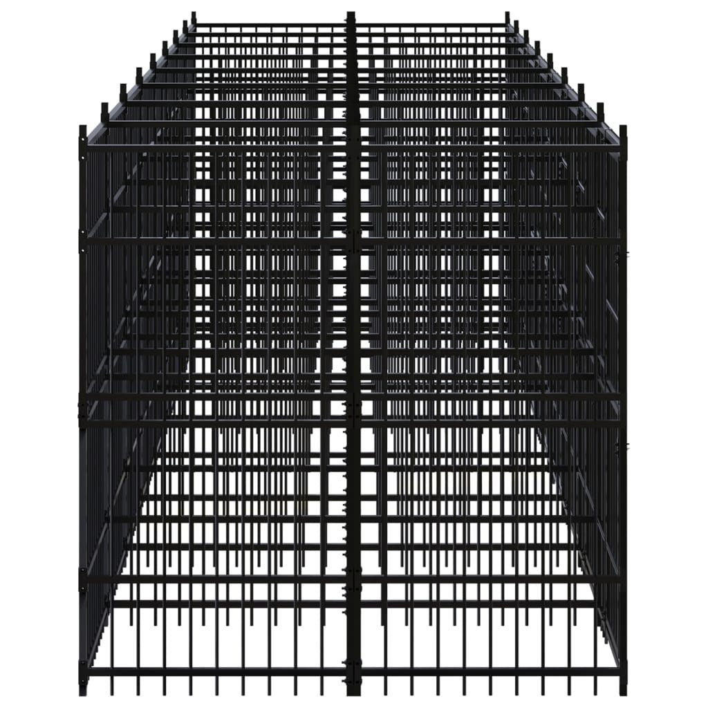 Outdoor Dog Kennel Steel 158.8 ft²