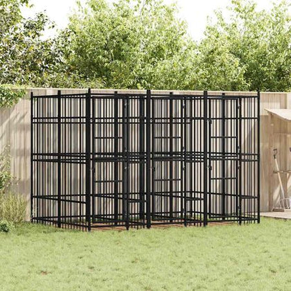 Spacious Outdoor Dog Kennel for Play & Security