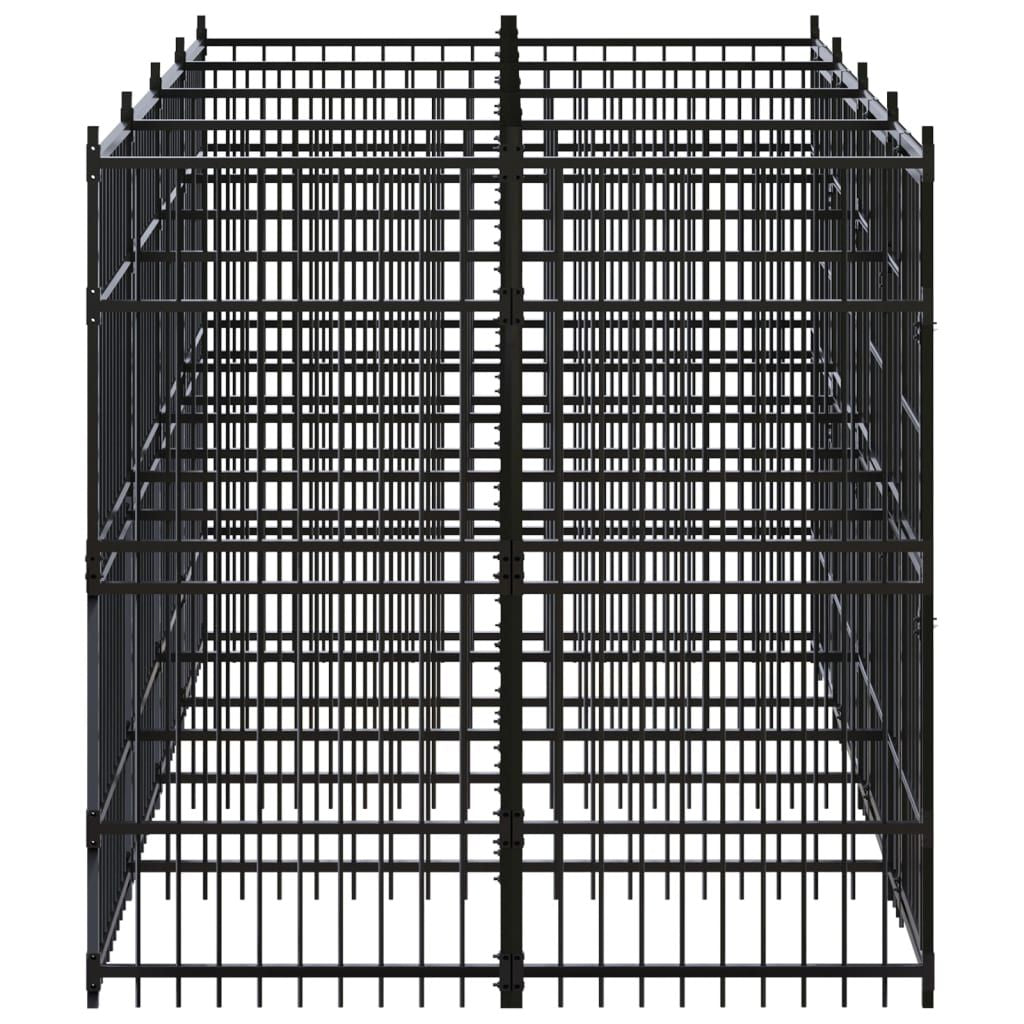 Outdoor Dog Kennel Steel 79.3 ft²