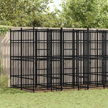 Outdoor Dog Kennel Steel 99.2 ft²