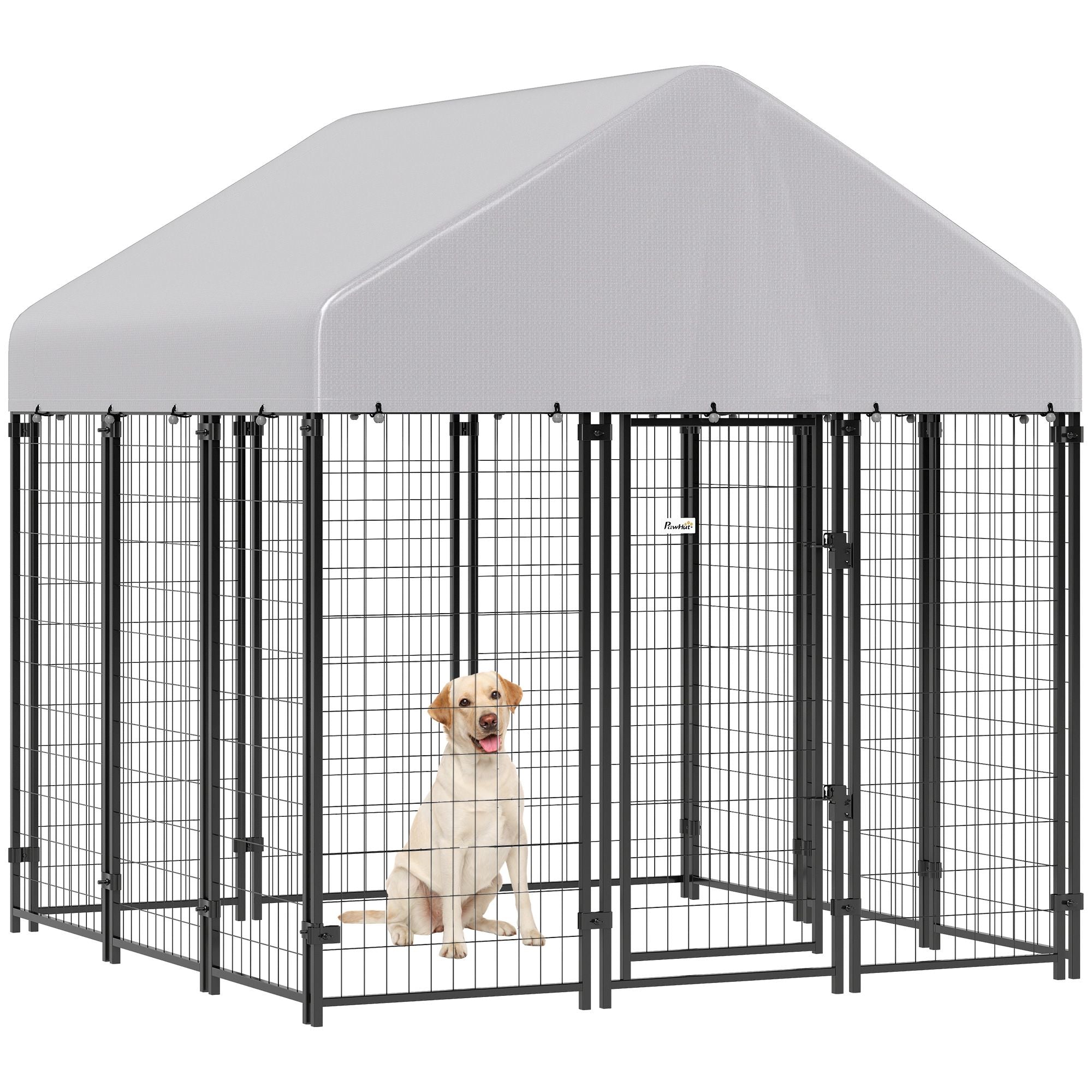 Spacious Outdoor Dog Kennel with Roof for All-Weather Play