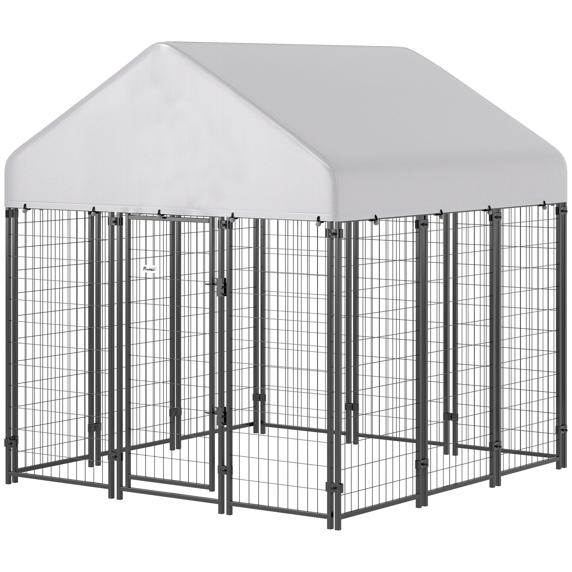 Spacious Outdoor Dog Kennel with Roof for All-Weather Play