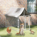 Outdoor Dog Kennel with Roof 78.7"x39.4"x59.1