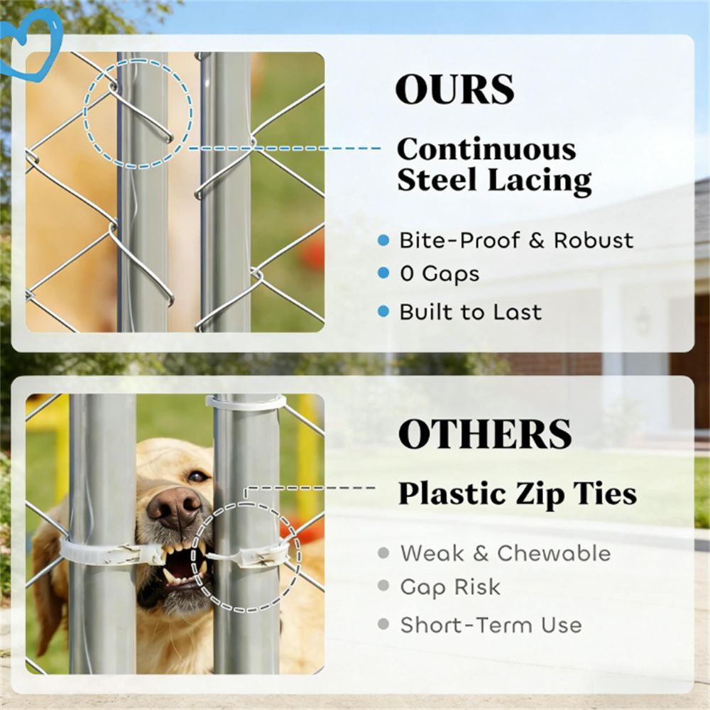 Outdoor kennel, dog house, dog cage, silver