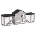 83" Deluxe 2-Story furniture-style Rabbit Hutch with Run Areas