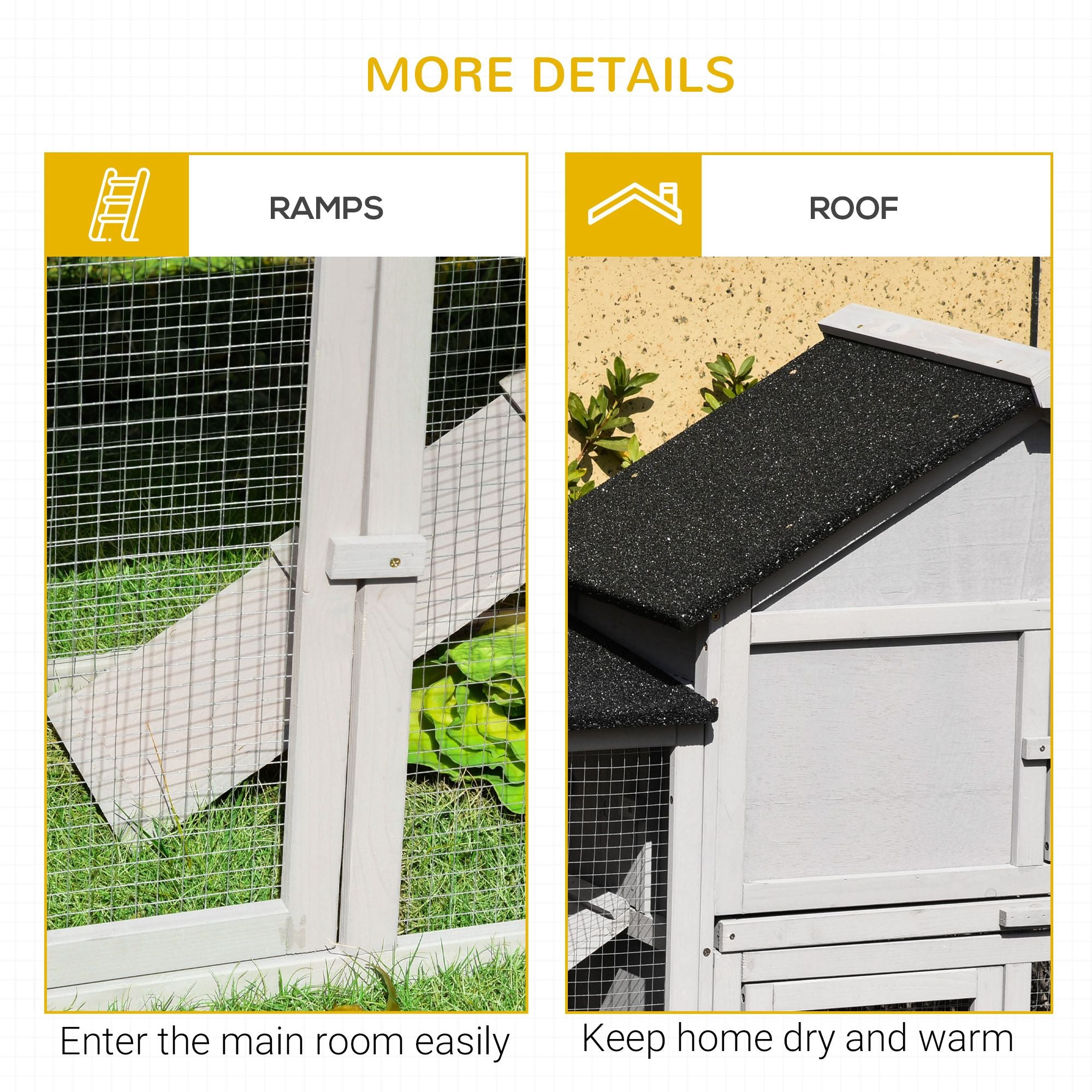 83" Deluxe 2-Story furniture-style Rabbit Hutch with Run Areas