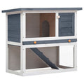 Spacious Outdoor Rabbit Hutch with Cozy Cubby and Ramp