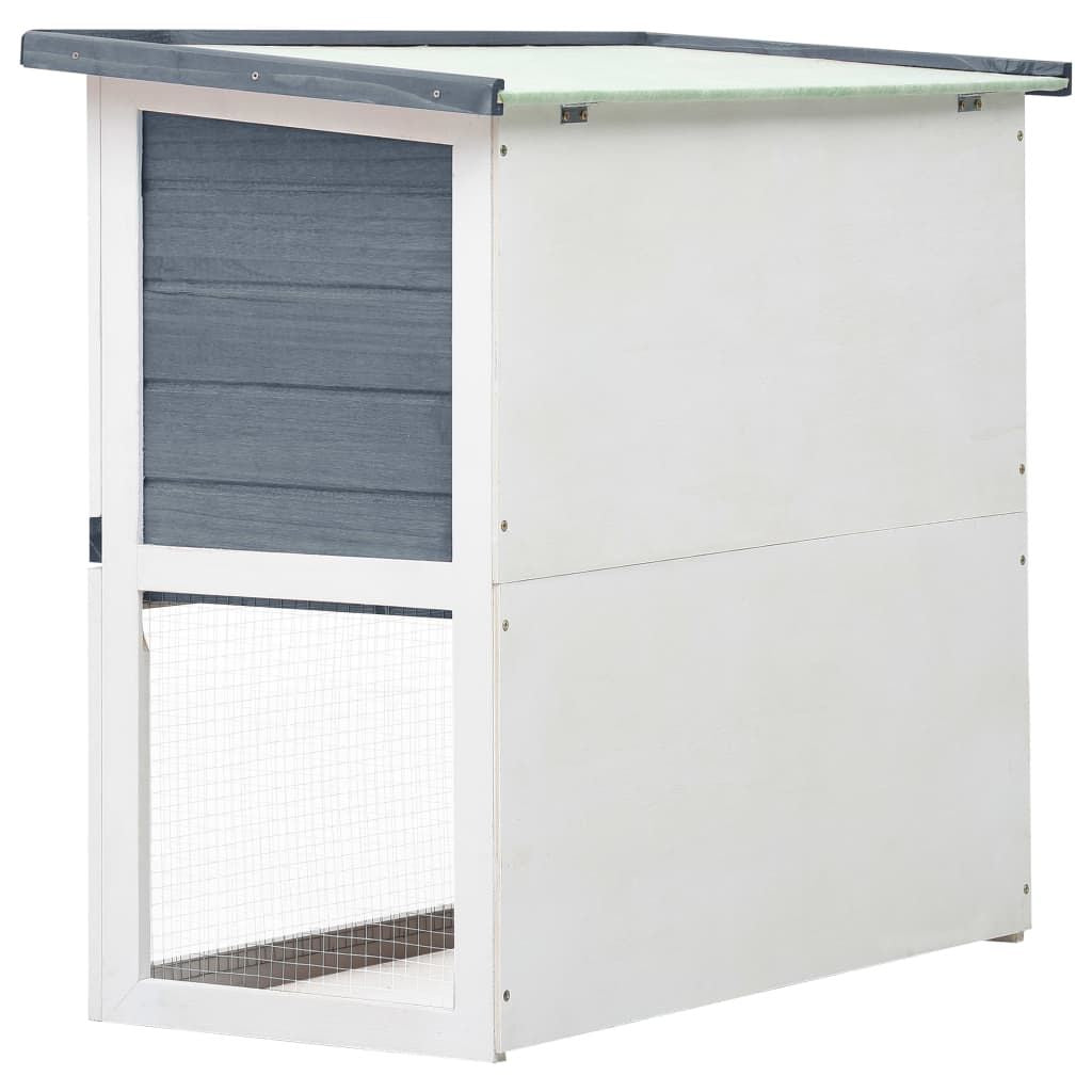 Spacious Outdoor Rabbit Hutch with Cozy Cubby and Ramp