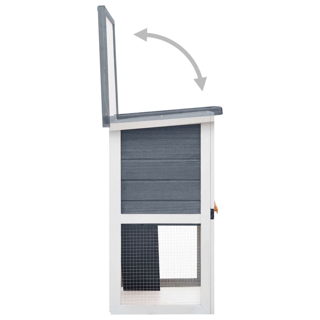Spacious Outdoor Rabbit Hutch with Cozy Cubby and Ramp