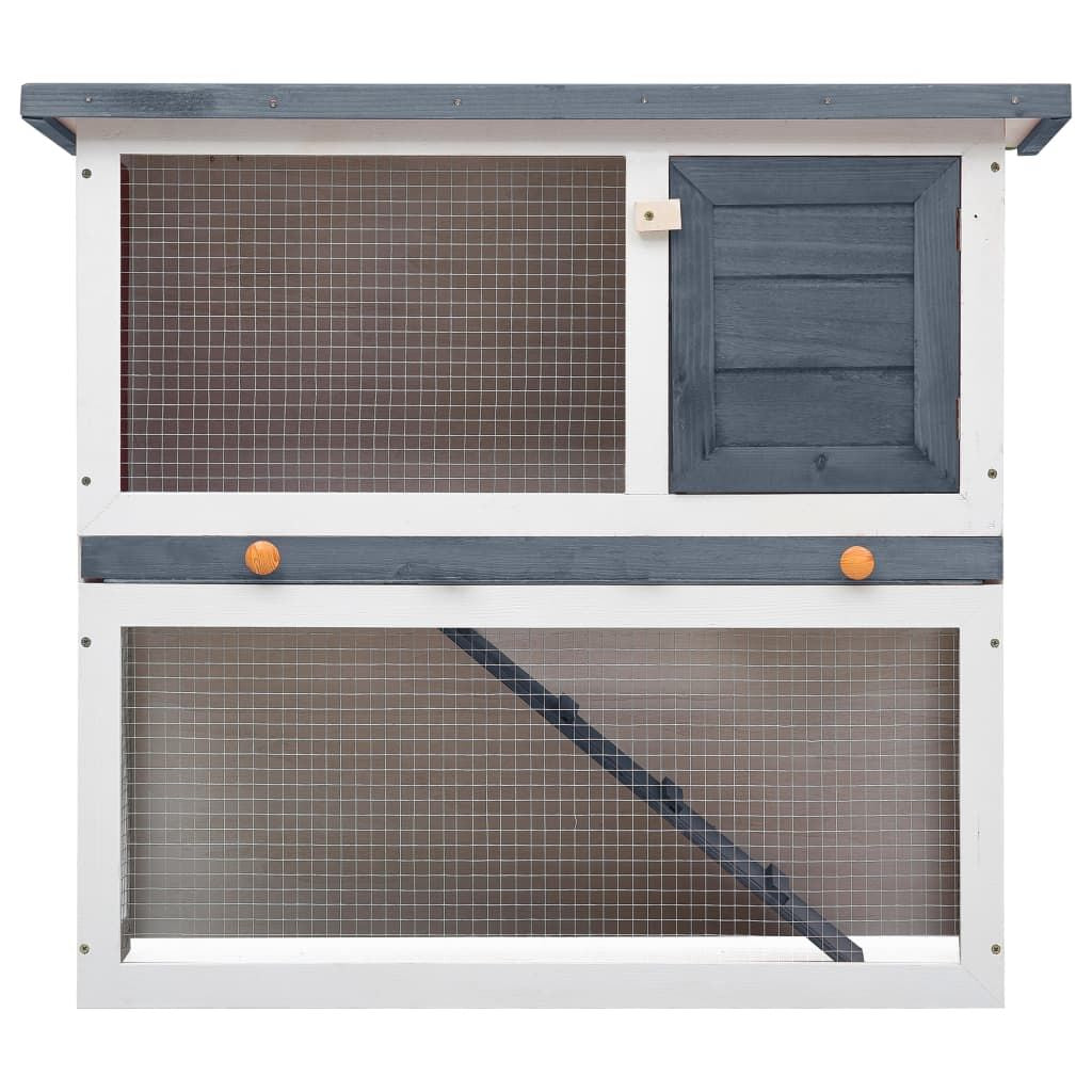 Spacious Outdoor Rabbit Hutch with Cozy Cubby and Ramp